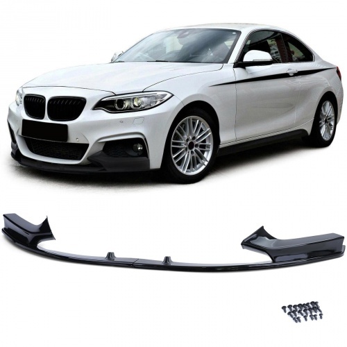 Spoiler lame de pare choc - BMW Serie 2 F22 F23 -13-21 - look noir mperf