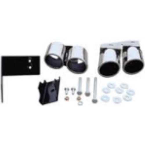 4 embouts d'échappement look Sport chromés pour Audi A4 B8 09-15