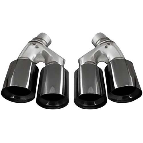 2 Embouts d'échappement noir chrome pour BMW Série 5 G30 M5 17-20