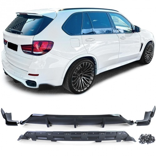Diffuseur arriere BMW X5 F15 13-18 look Mperf - noir Brillant