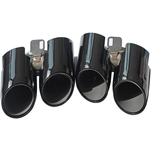 4 Sorties d’échappement sport noir chrome pour Porsche Panamera 14-16
