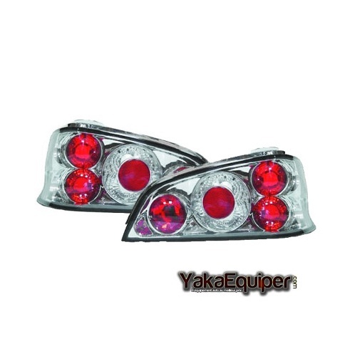 2 Feux arriere Peugeot 106 96-03 - Chrome