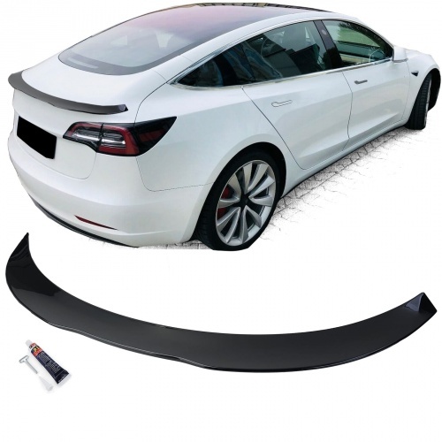 Becquet spoiler de coffre performance - Noir Brillant - Tesla Model 3