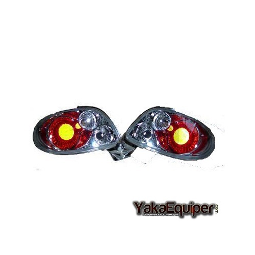 2 Feux arriere Peugeot 206 CC - Chrome