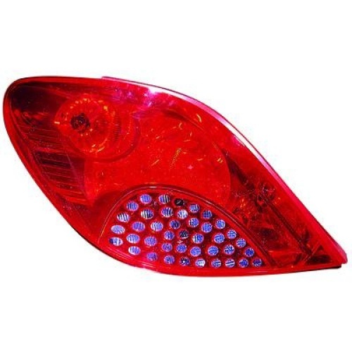 1 Feux arriere gauche conducteur Peugeot 207 - 06-09 - Rouge