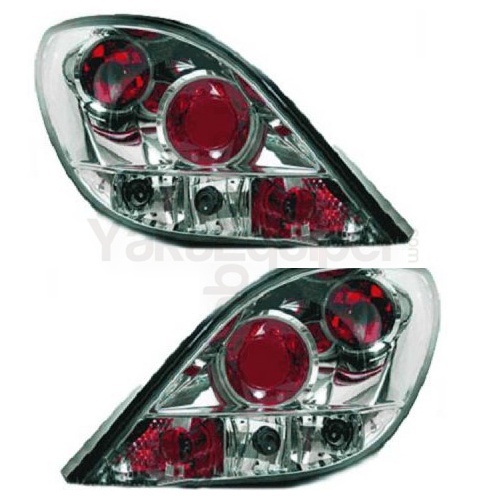2 Feux arriere Peugeot 207 06-12 - Chrome