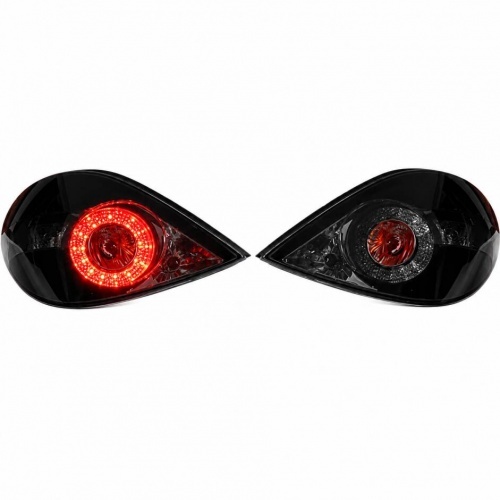 2 Feux arriere LED Halogene Peugeot 207 06-12 - Fumé