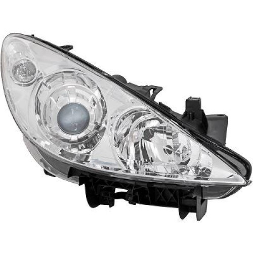 Phare avant droit passager Peugeot 307 phase 2 05-07 - Chrome