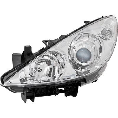 Phare avant gauche conducteur Peugeot 307 phase 2 05-07 - Chrome