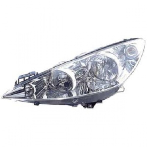 Phare avant gauche conducteur Peugeot 308 07-11 - Chrome