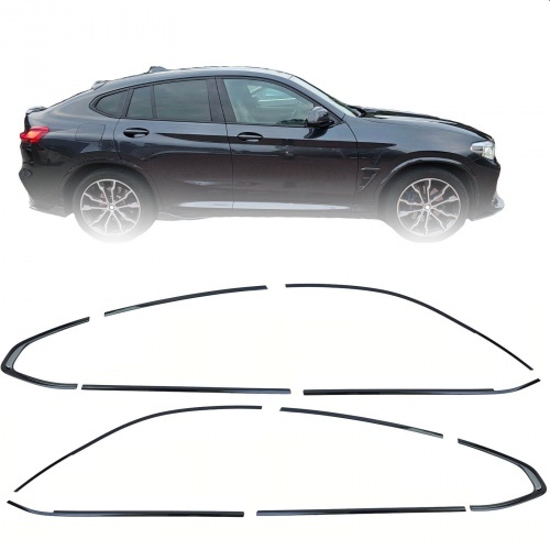 Kit de garnitures de portes Noir Brillant BMW X4 G02 18-24