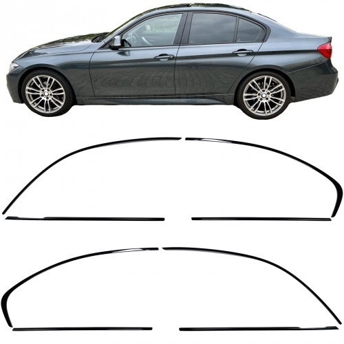 Kit de garnitures de portes Noir Brillant BMW Serie 3 F30 berline 11-18