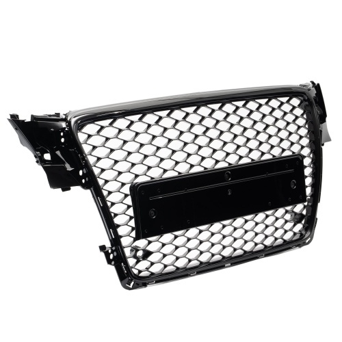 Grille calandre Audi A4 B8 08-11 - noir brillant laque - look RS4