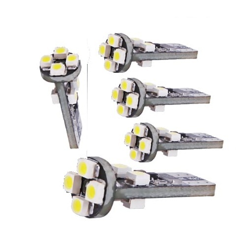 5x Ampoule T10 LED 3D<sup>8</sup> - Anti Erreur OBD - Culot W5W - Blanc Pur