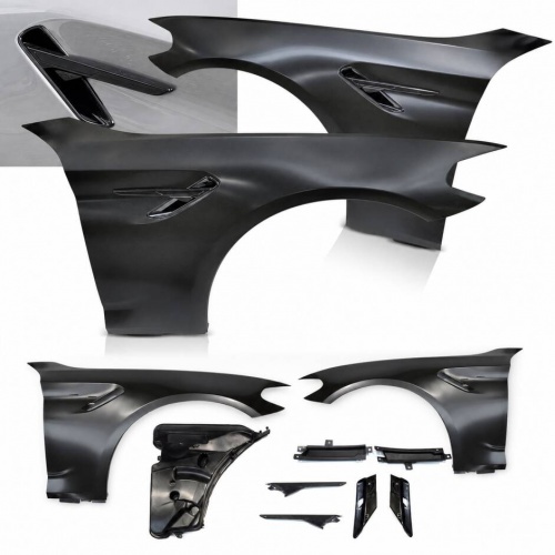 2 Ailes avant look M5 avec prises d’air noires pour BMW Série 5 G30 / G31 17-20