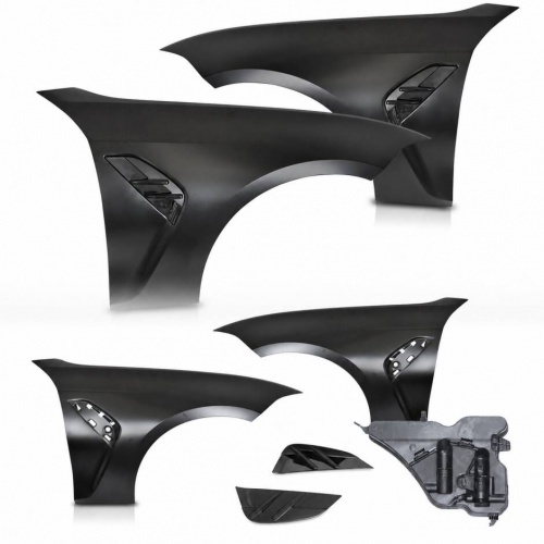 2 Ailes avant look M3 avec prises d’air noires pour BMW Série 3 G20 / G21 19-22