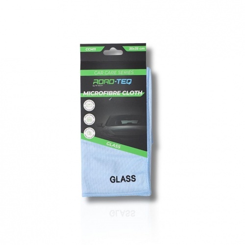 Microfibre Road-Teq pour vitres, miroirs et surfaces vitrées 35x35 cm - 240 GSM