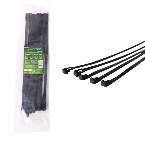 20 Colliers de serrage réutilisables en nylon ROAD-TEQ – 4,8 x 300 mm