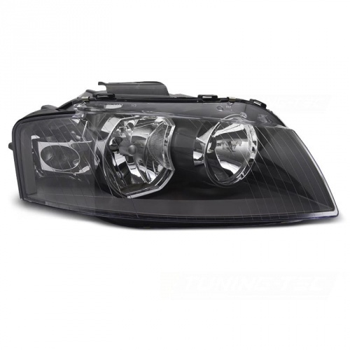 Phare droit passager halogene AUDI A3 (8P) - 03-08 - Noir