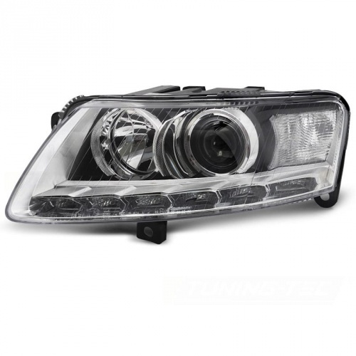 Phares xenon D3S gauche AUDI A6 C6 - 09-11 - Chrome - 4F0941003