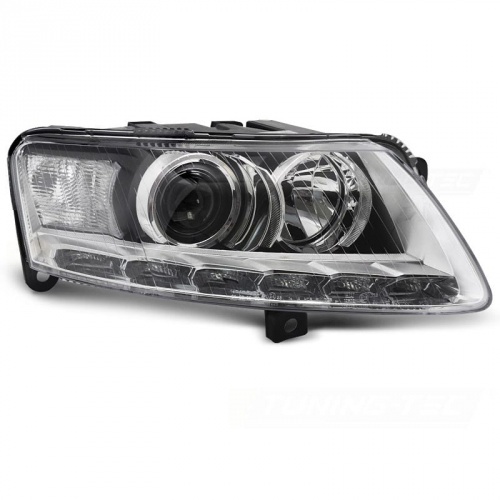 Phares xenon D3S droit  AUDI A6 C6 - 09-11 - Chrome - 4F0941004