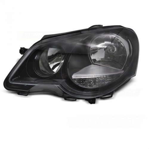 Phare avant gauche conducteur VW Polo (9N3) look GTI Cup - Noir