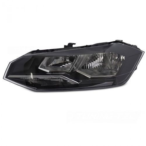 Phare avant gauche conducteur VW Polo 2G 17-21 - H7 - Noir