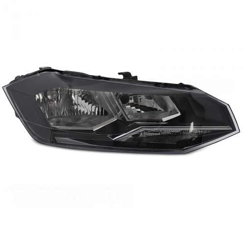 Phare avant droit passager VW Polo 2G 17-21 - H7 - Noir