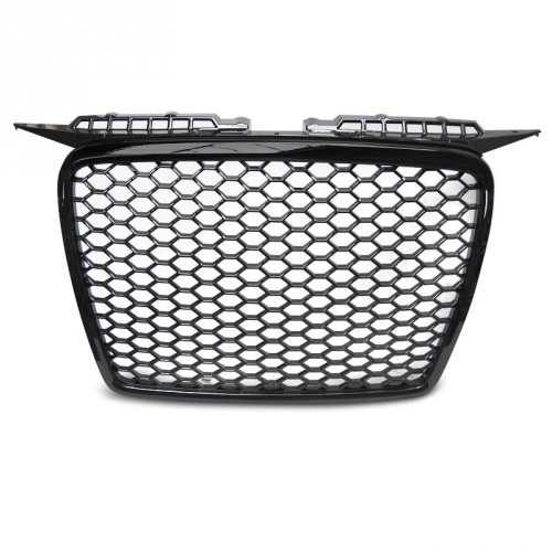 Grille calandre Audi A3 8P 05-08 - Nid d'abeille RS3 sans logo sans immat - Noir