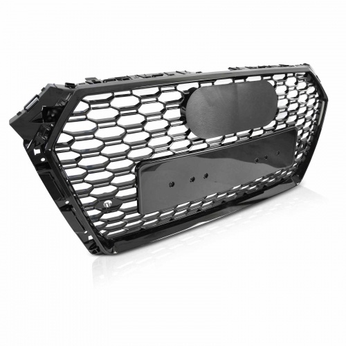 Grille calandre Audi A4 B9 15-19 - look RS - Noir Brillant PDC