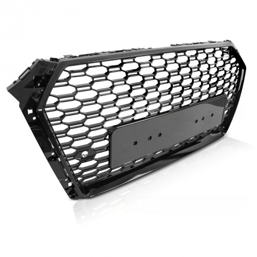 Grille calandre Audi A4 B9 15-19 - look RS - Noir Brillant PDC