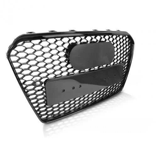 Grille calandre Audi A5 8T 11-17 - look RS5 - Noir Laqué