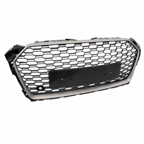 Grille calandre Audi A5 F5 16-18 - look RS5 - Argent Noir - PDC