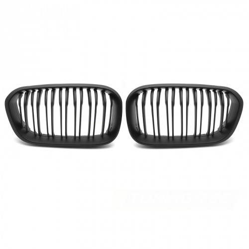 Grilles calandres BMW Serie 1 F20 F21 LCI 15-18 - Noir Mat