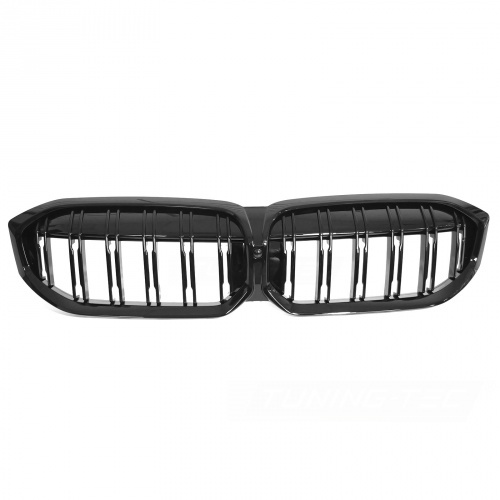 Grilles calandre BMW Serie 3 G20 G21 LCI look m3 - 22-25 - Noir Brillant