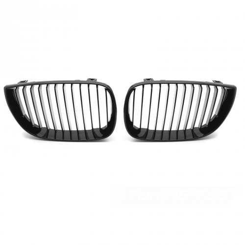 Grilles calandre BMW Serie 1 E81  E87 04-07 - Noir Brillant