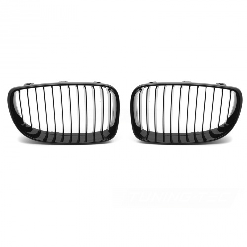 Grilles calandre BMW Serie 1 E81 E82 E87 E88 08-11 - Noir Brillant