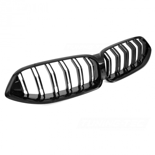 Grilles calandre BMW Serie 8 G14 G15 look M - 18-22 - Noir Brillant