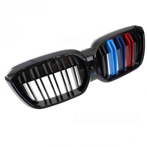 Grille calandre BMW iX3 G08 LCI 21-25 - Noir brillant couleurs - look Mperf
