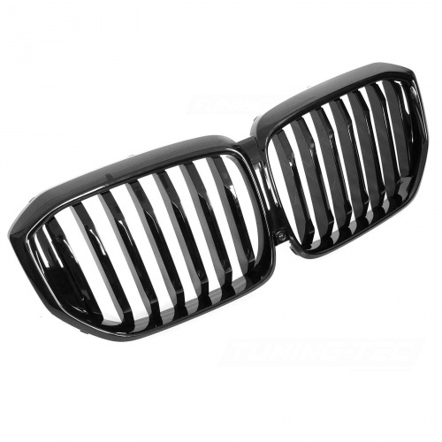 Grille calandre BMW X5 G05 LCI 23-26 - Noir Brillant look Mperf