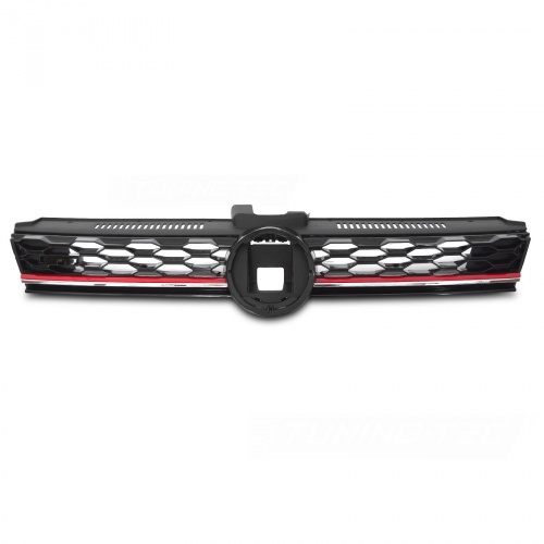 Grille calandre VW Golf 7.5 (VII) 17-19 - look GTI - Rouge Noir ACC