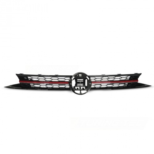 Grille calandre VW Polo 6 (AW) 18-20 - look GTI - Noir