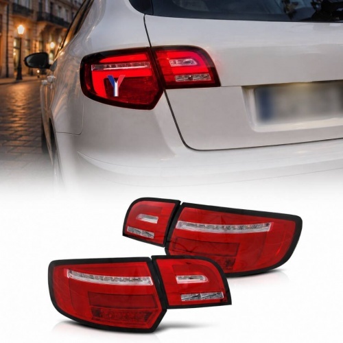 2 Feux arriere AUDI A3 Sportback fullLED Dynamique 03-08 look 8V - Rouge / Clair