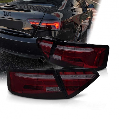 2 Feux fullLED dynamiques Audi A5 8T Facelift 12-16 - Rouge Teinte