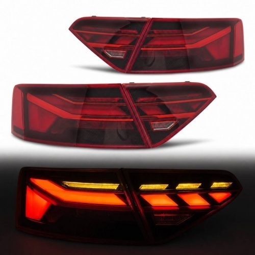 2 Feux arrière Audi A5 8T / 8F 11-16 - Full LED - Rouge fumé