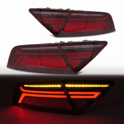 2 Feux arrière Audi A7 4G Sportback 10-14 - Full LED - Rouge fumé