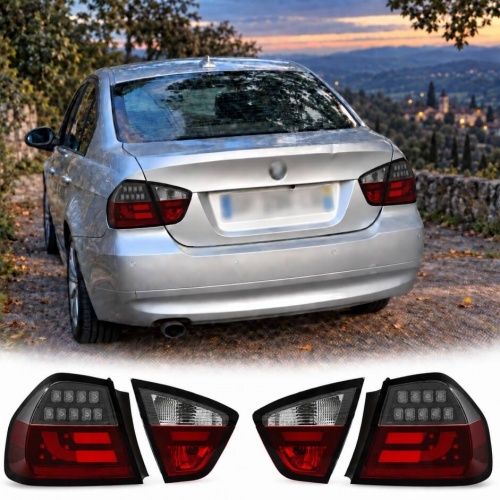 2 Feux arriere BMW Serie 3 E90 05-08 - LTI - Clair/Fumé