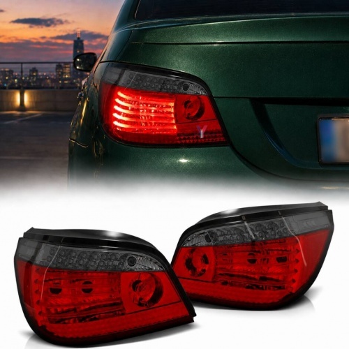 2 Feux arriere BMW Serie 5 E60 LED 03-07 - dynamiques rouge Fumé