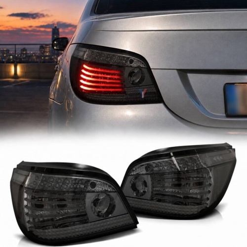 2 Feux arriere BMW Serie 5 E60 LED 03-07 - dynamiques Fumé