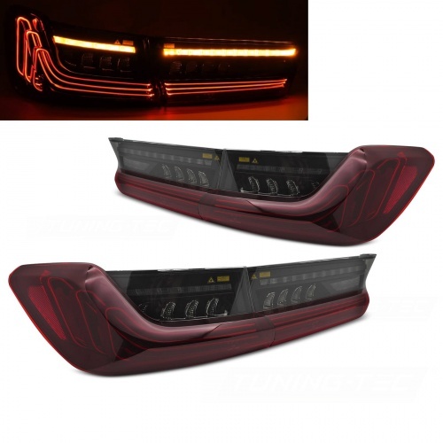 2 Feux arriere LASER LED BMW Serie 3 G20 dynamiques - 18-22 - Rouge Teinte